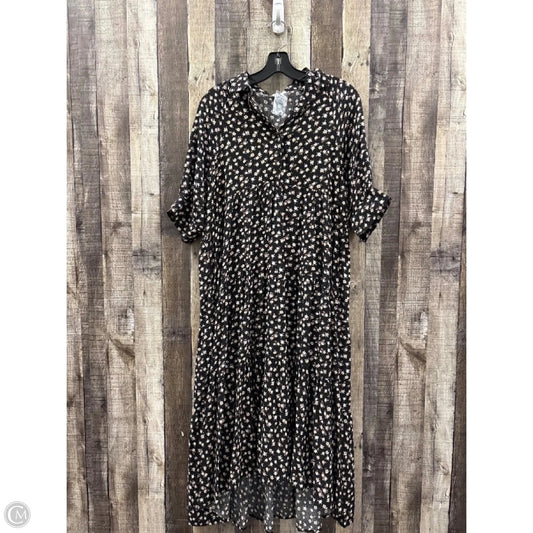 Dress Casual Midi By Natural Life In Floral Print, Size: M
