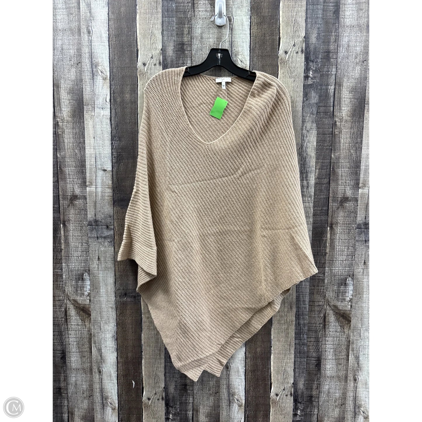 Poncho By Cme In Beige, Size: Osfm