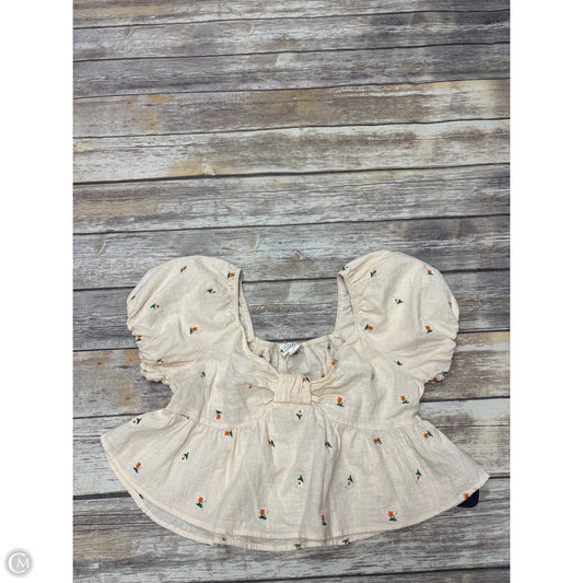 Top Short Sleeve By Loveriche In Yellow, Size: S