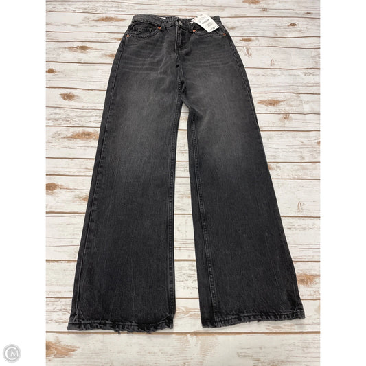 Jeans Wide Leg By Zara In Grey Denim, Size: 2