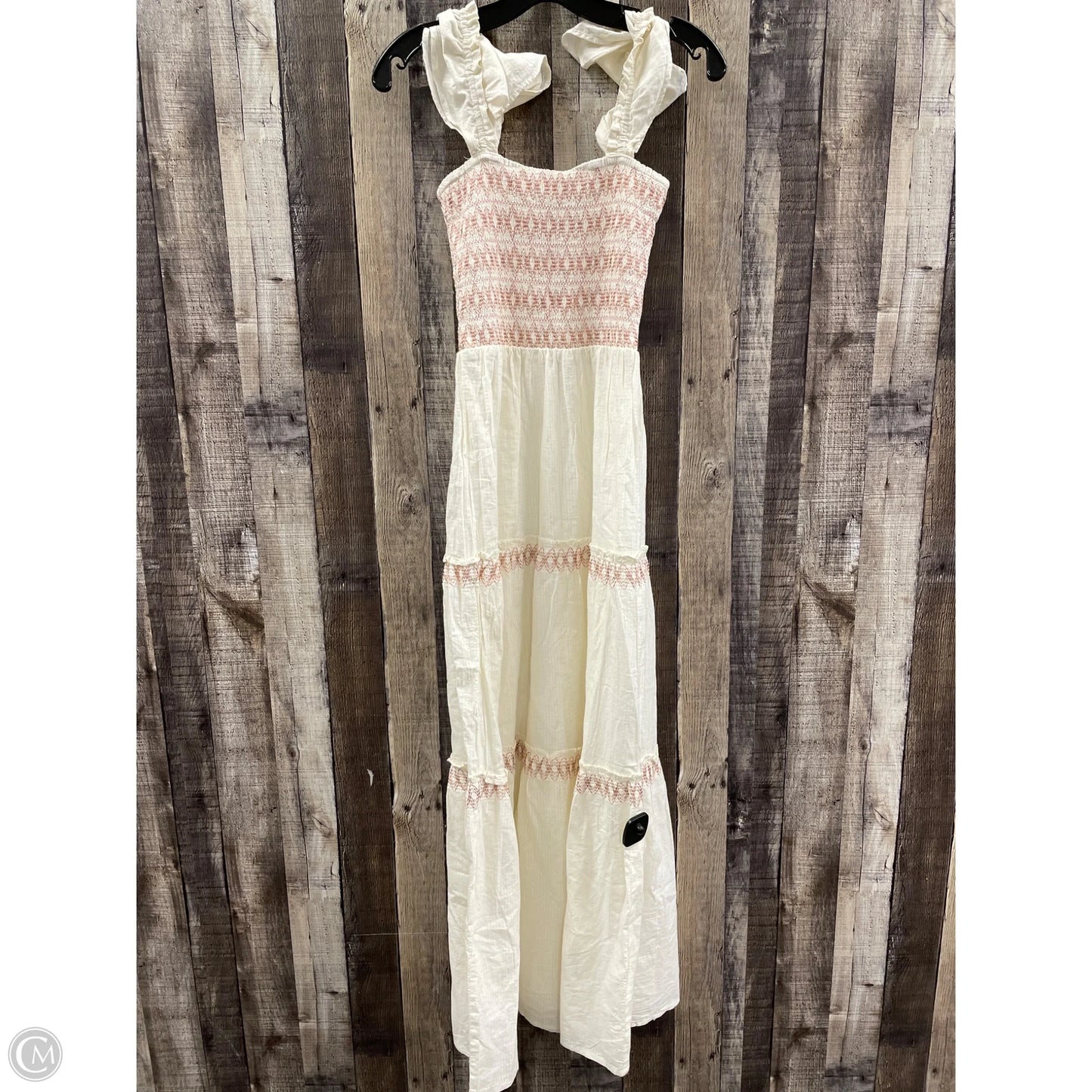 Dress Casual Maxi By Sim & Sam In Ivory, Size: Xs