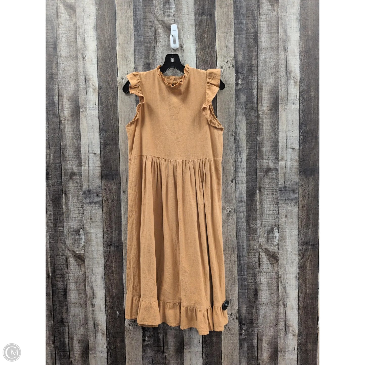 Dress Casual Midi By Shein In Orange, Size: S