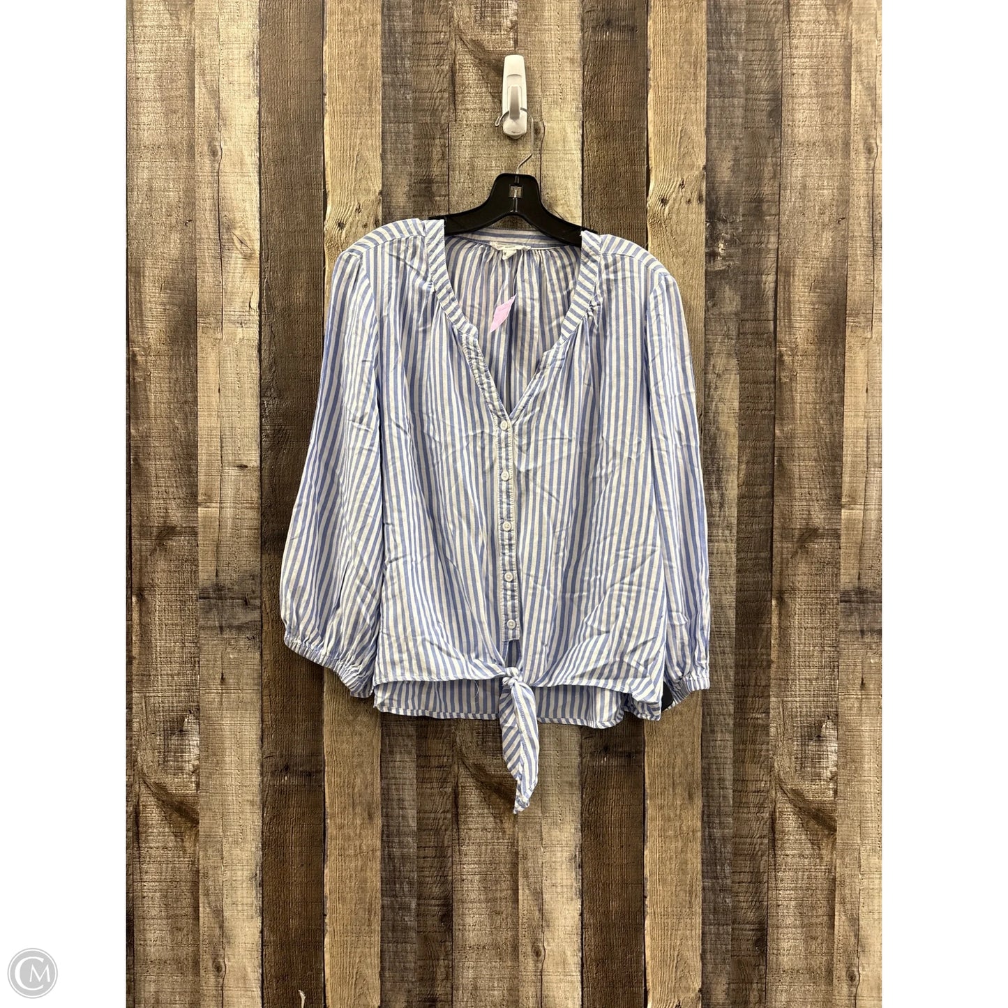 Top 2pc Long Sleeve By Beachlunchlounge In Striped Pattern, Size: Xl