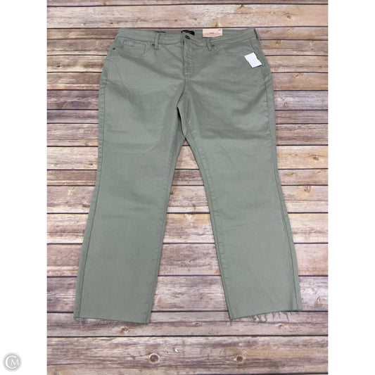 Jeans Straight By Not Your Daughters Jeans In Green Denim, Size: 16