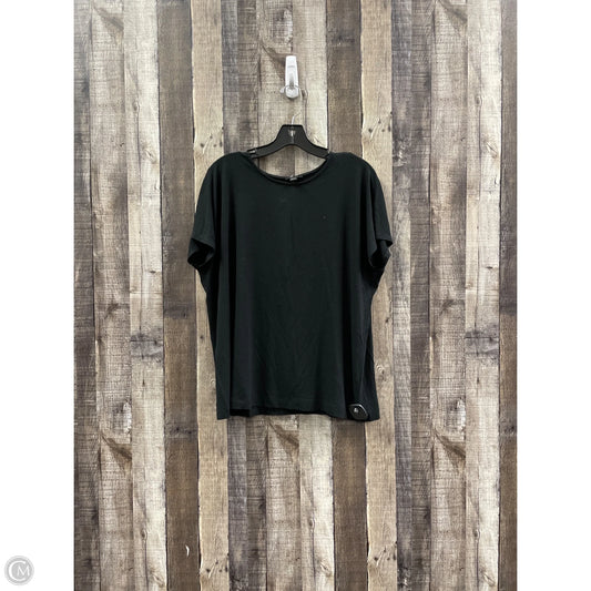 Top Short Sleeve By J. Jill In Black, Size: L