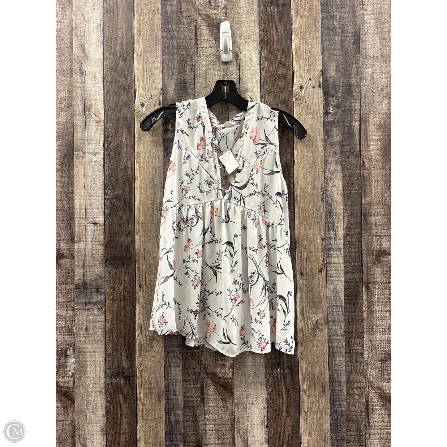 Top Sleeveless By Sienna Sky In Floral Print, Size: S
