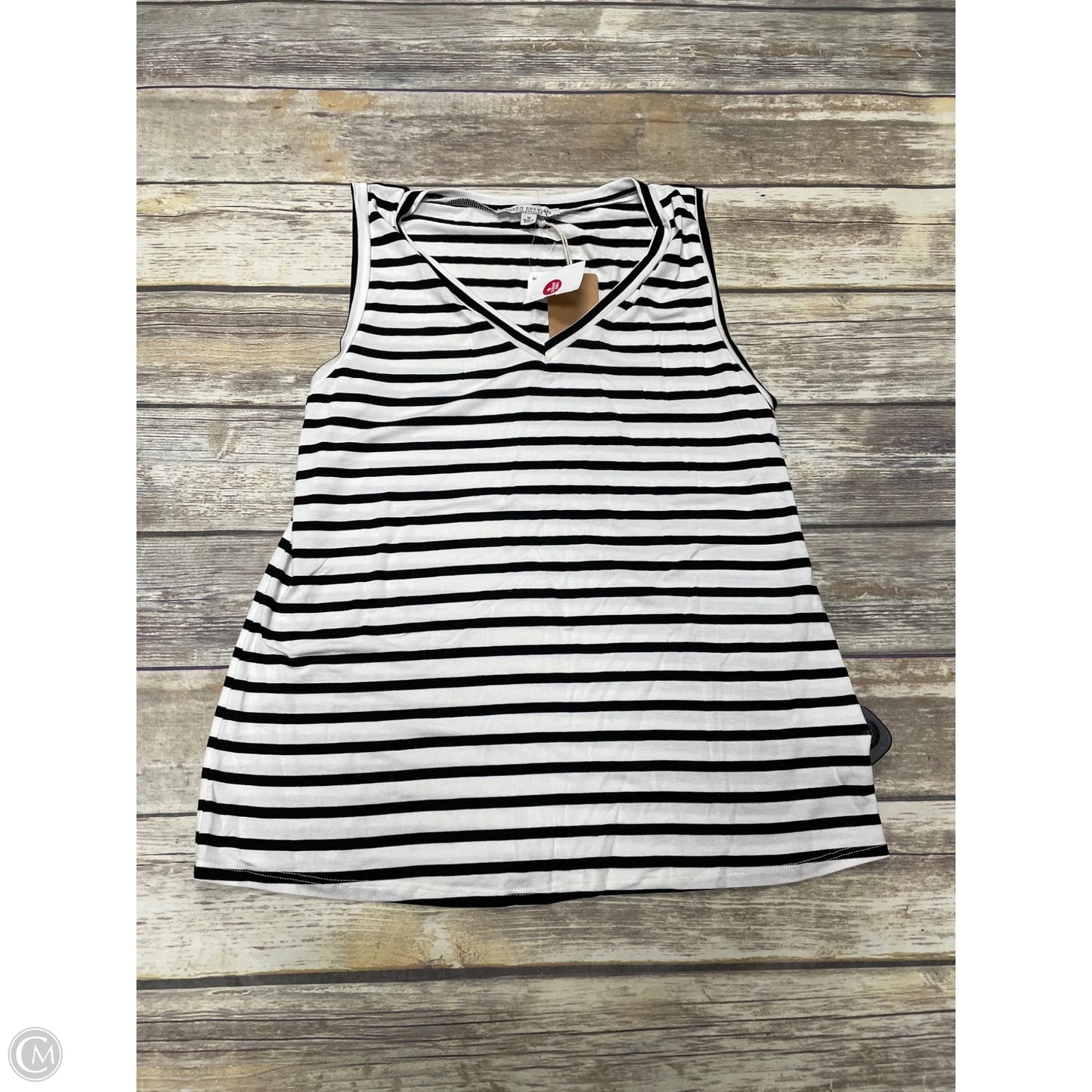 Top Sleeveless By Green Envelope In Striped Pattern, Size: M