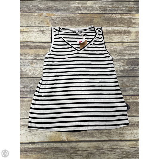 Top Sleeveless By Green Envelope In Striped Pattern, Size: M