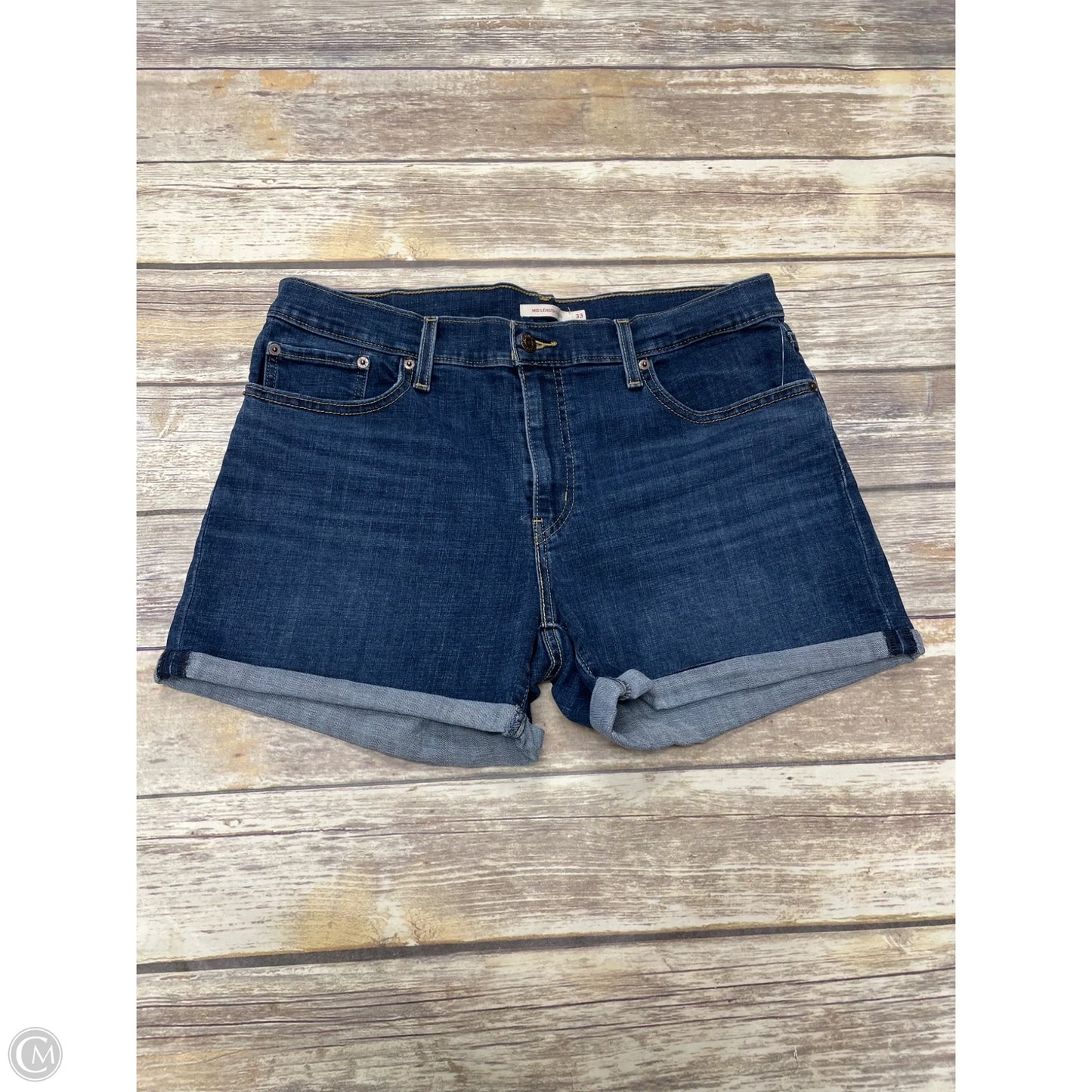 Shorts By Levis In Blue Denim, Size: 16