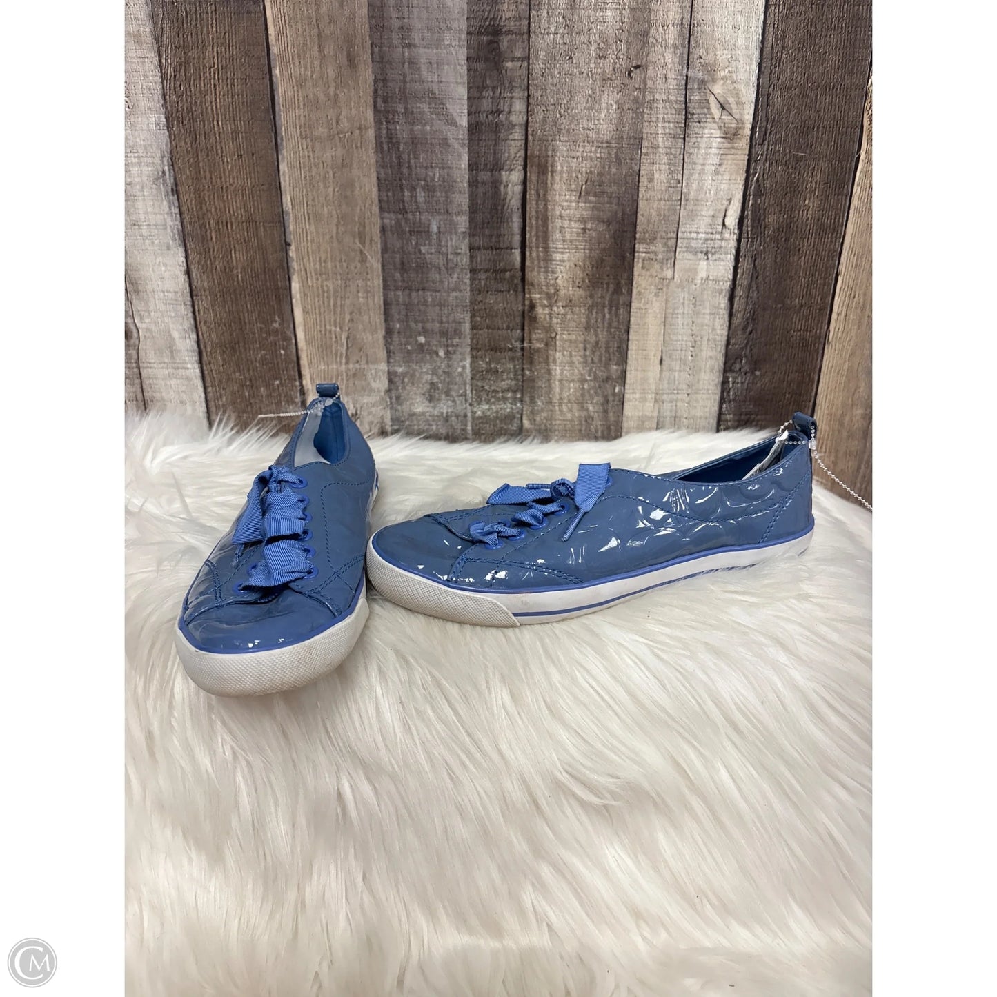 Shoes Designer By Coach In Blue, Size: 7.5