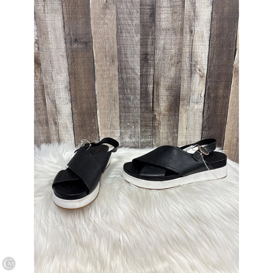 Sandals Flats By Via Spiga In Black & White, Size: 8