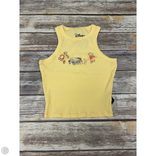 Top Short Sleeve By Disney In Yellow, Size: M