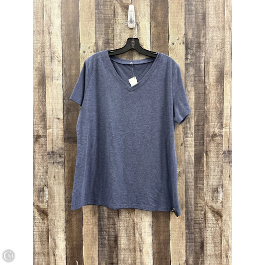 Top Short Sleeve Basic By Cmf In Blue, Size: Xl