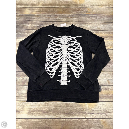 Top Long Sleeve By Cme In Grey, Size: L