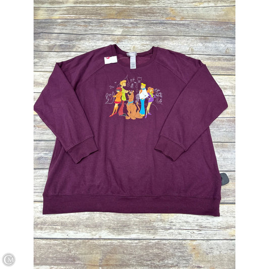Top Long Sleeve By Cme In Purple, Size: L