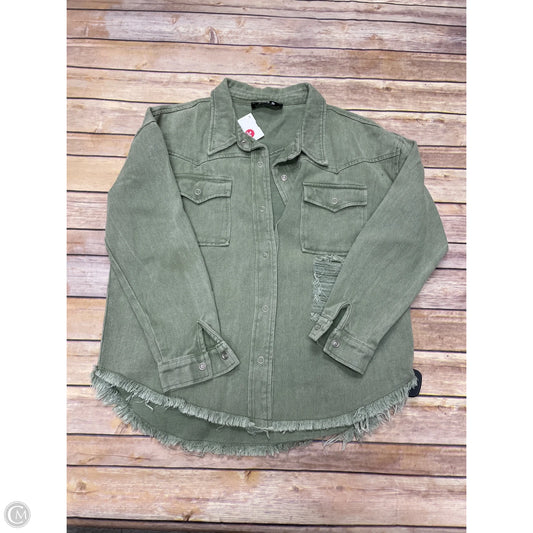 Jacket Denim By Blue B In Green, Size: S