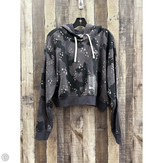 Sweatshirt Hoodie By Nike In Grey, Size: M