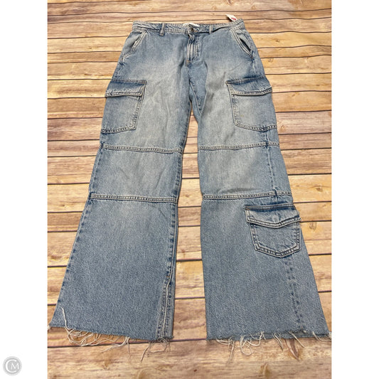 Jeans Straight By Zara In Blue Denim, Size: 2