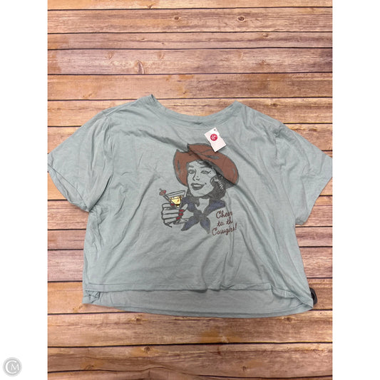 Top Short Sleeve By Lucky & Blessed In Green, Size: Xl