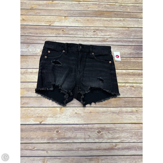 Shorts By American Eagle In Black Denim, Size: 4