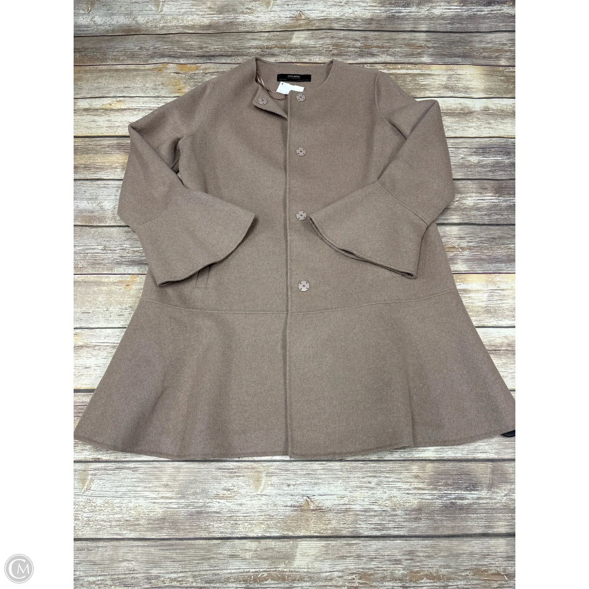 Coat Other By Zara Basic In Taupe, Size: M
