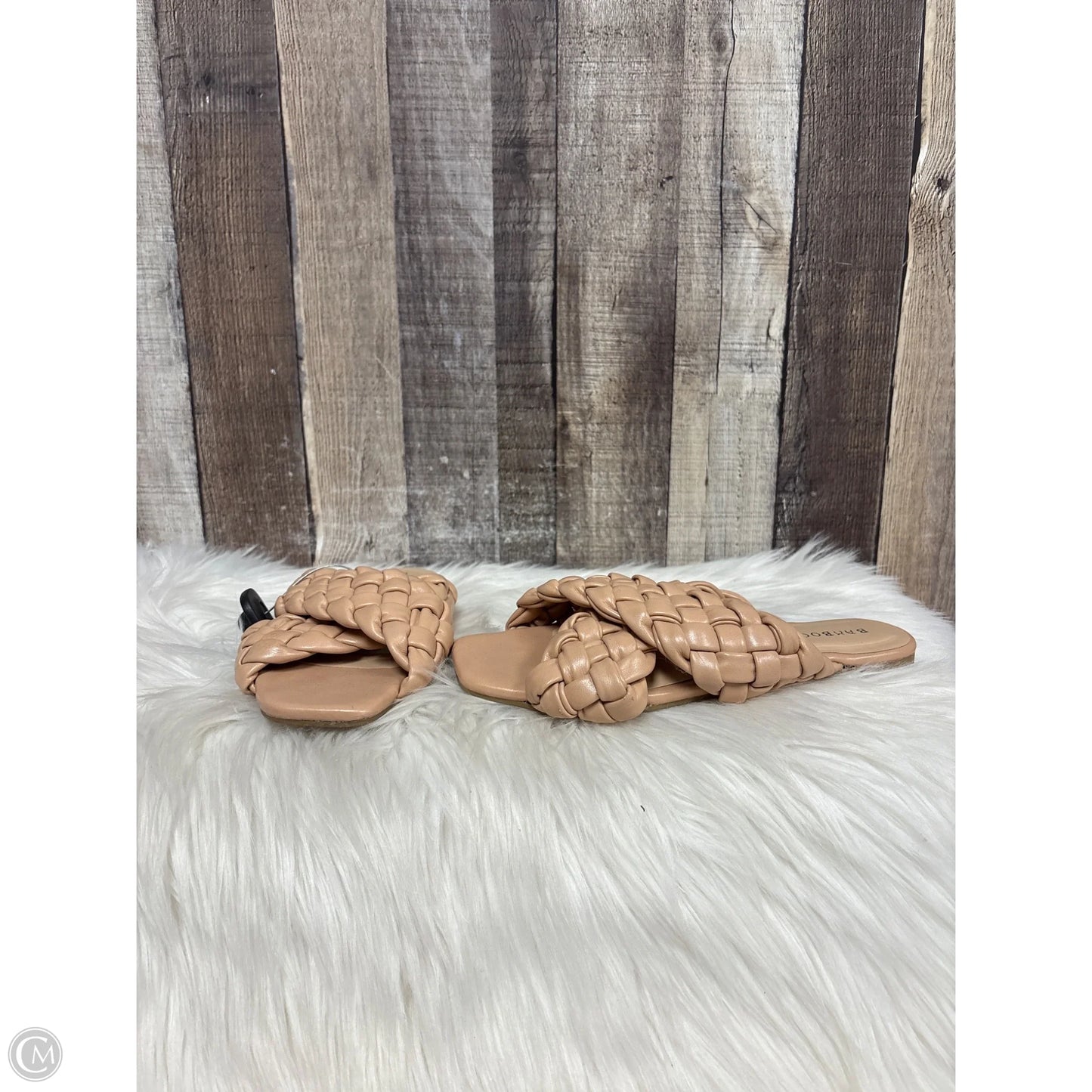 Sandals Flats By Bamboo In Tan, Size: 6.5