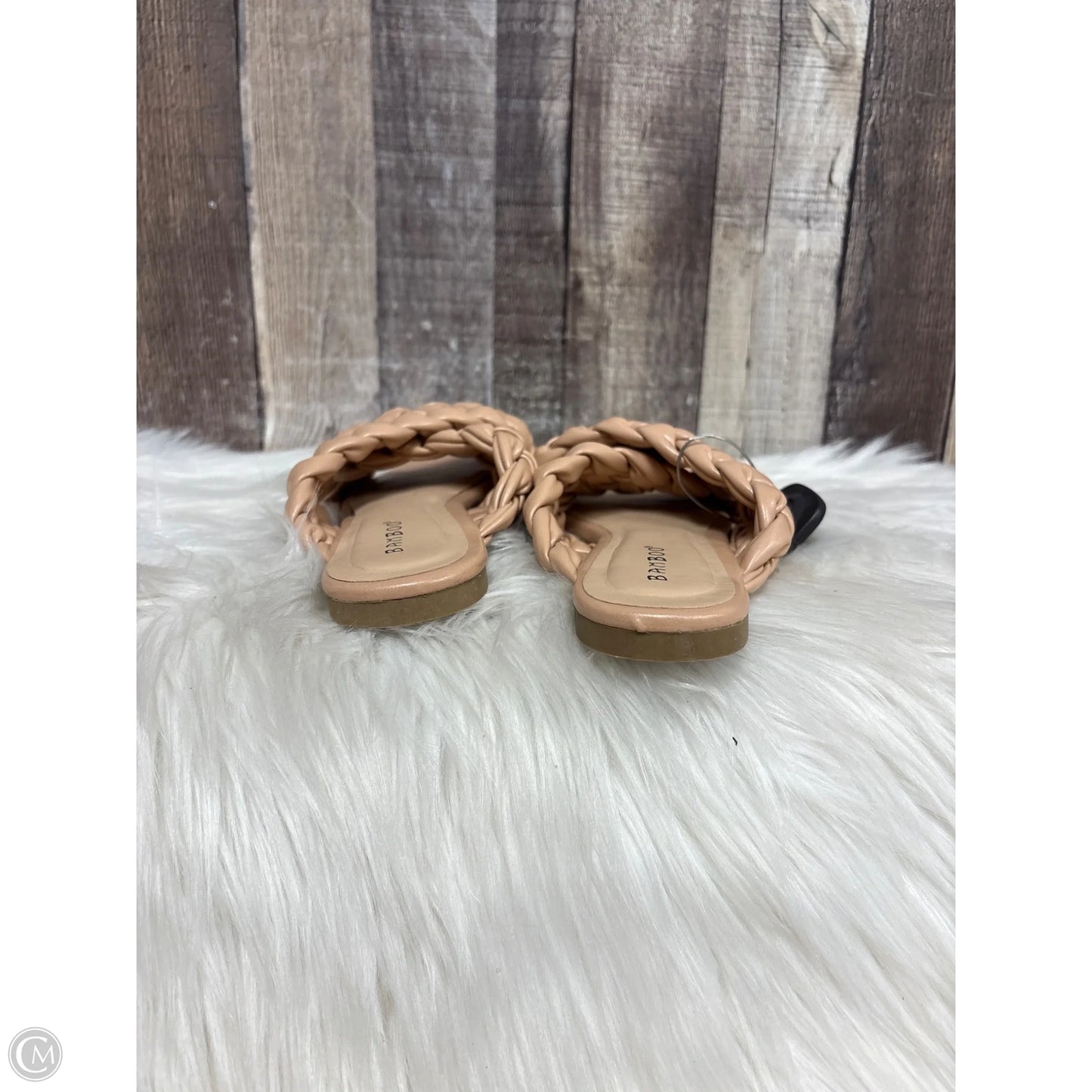 Sandals Flats By Bamboo In Tan, Size: 6.5
