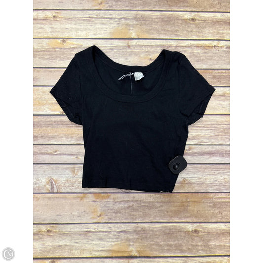 Top Short Sleeve By Divided In Black, Size: S