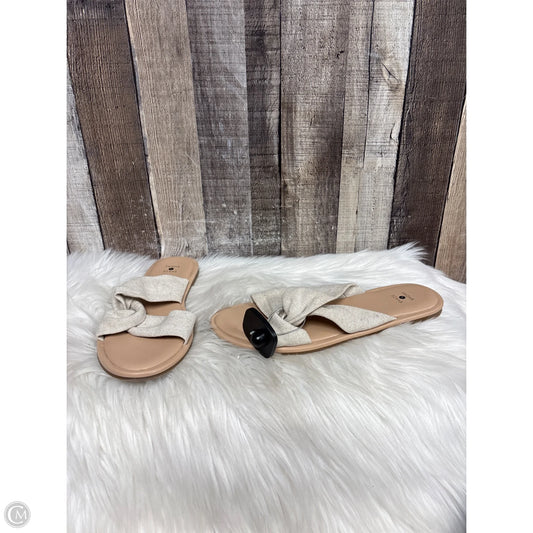Sandals Flats By Shade & Shore In Tan, Size: 9