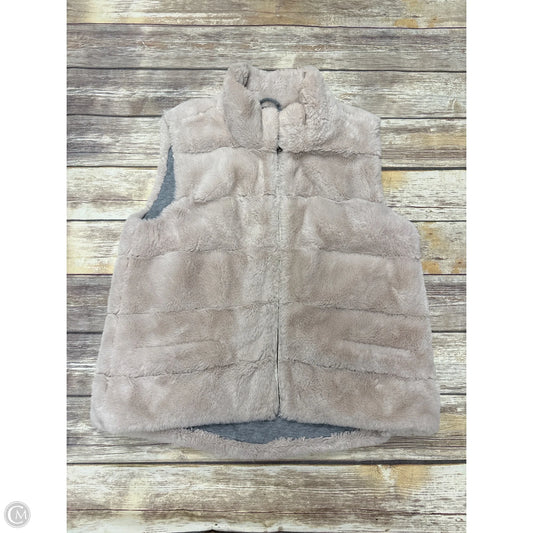 Vest Faux Fur & Sherpa By Dylan In Cream, Size: Xl