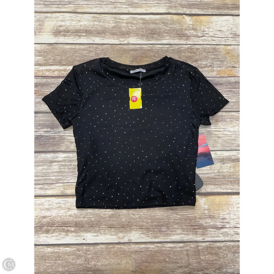 Top Short Sleeve By Cme In Black, Size: M