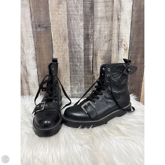 Boots Ankle Flats By Zara Basic In Black, Size: 9