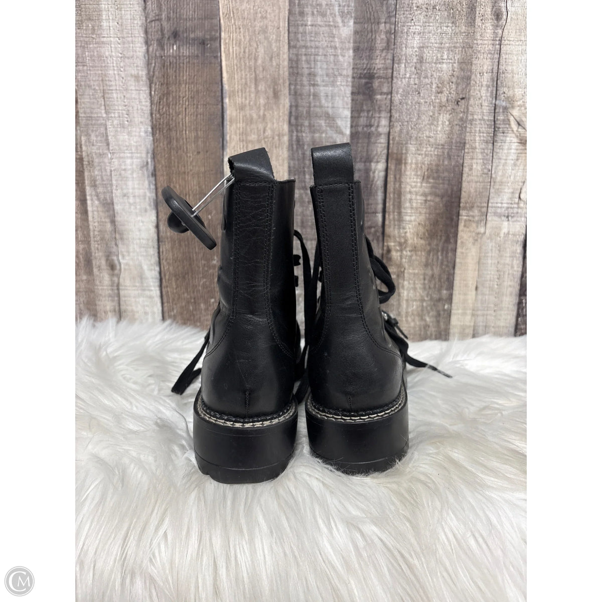Boots Ankle Flats By Zara Basic In Black, Size: 9