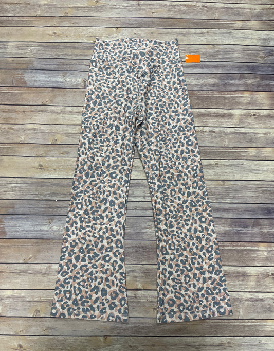 Animal Print Athletic Leggings Pink, Size L