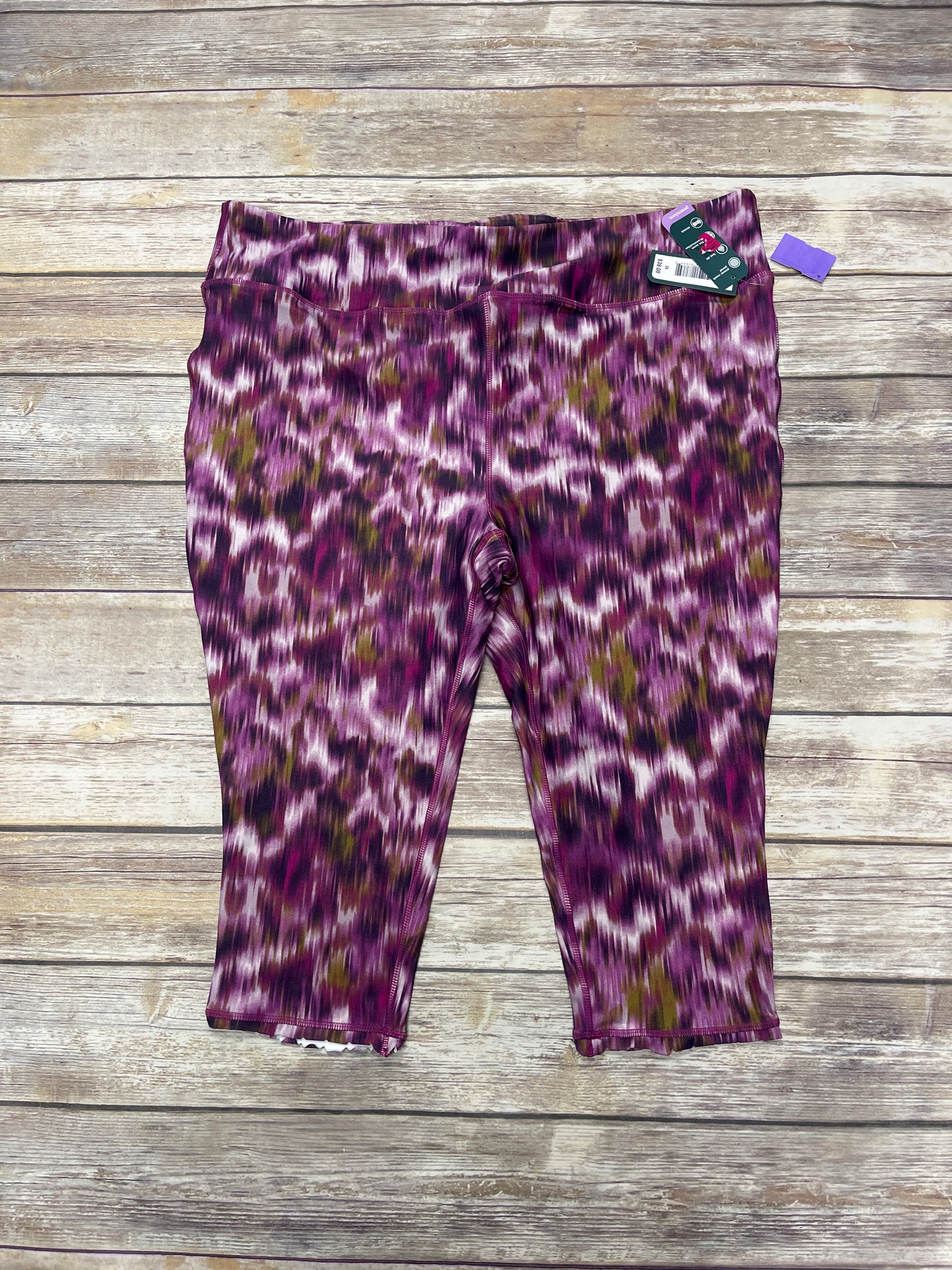 Athletic Capris By Mta Pro In Multi-colored, Size: 3x