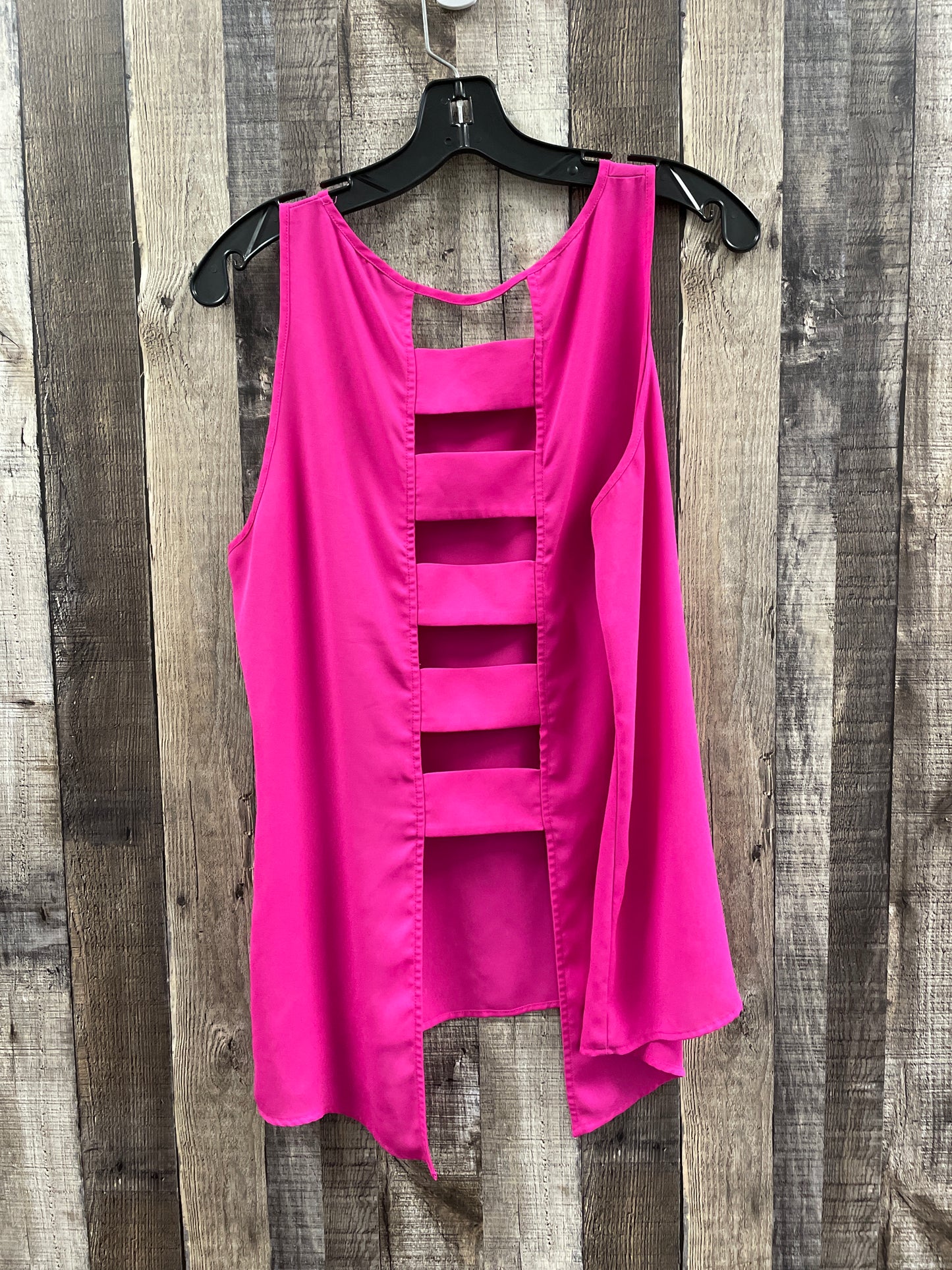 Top Sleeveless By Express In Pink, Size: L