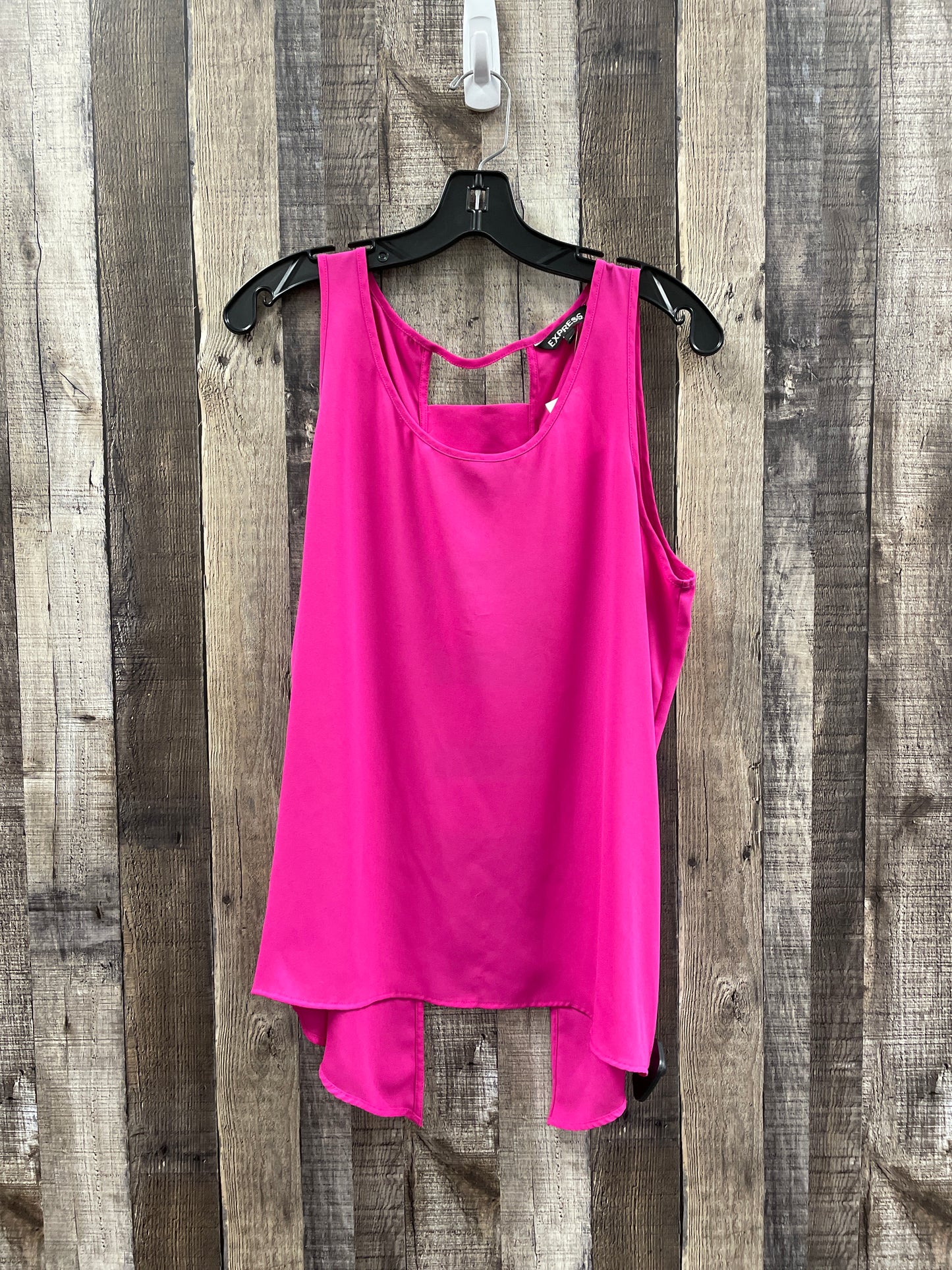 Top Sleeveless By Express In Pink, Size: L