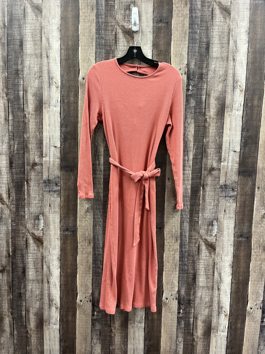 Dress Casual Maxi By Who What Wear In Coral, Size: M