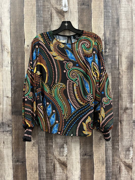 Top Long Sleeve By Vici In Multi-colored, Size: S