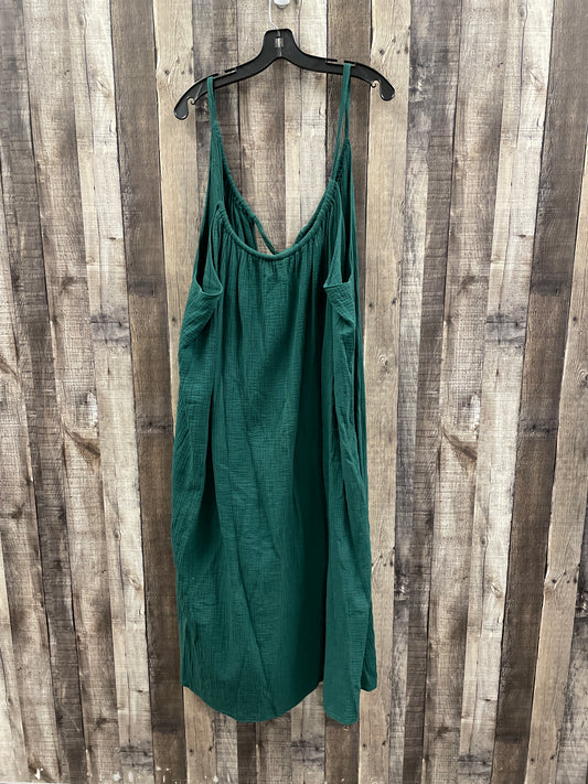 Dress Casual Midi By Kona Sol In Green, Size: 3x