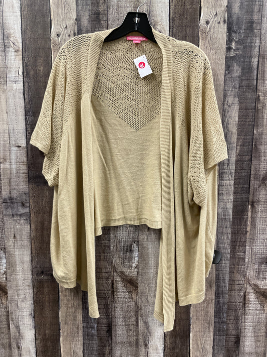 Cardigan By Woman Within In Beige, Size: 4x