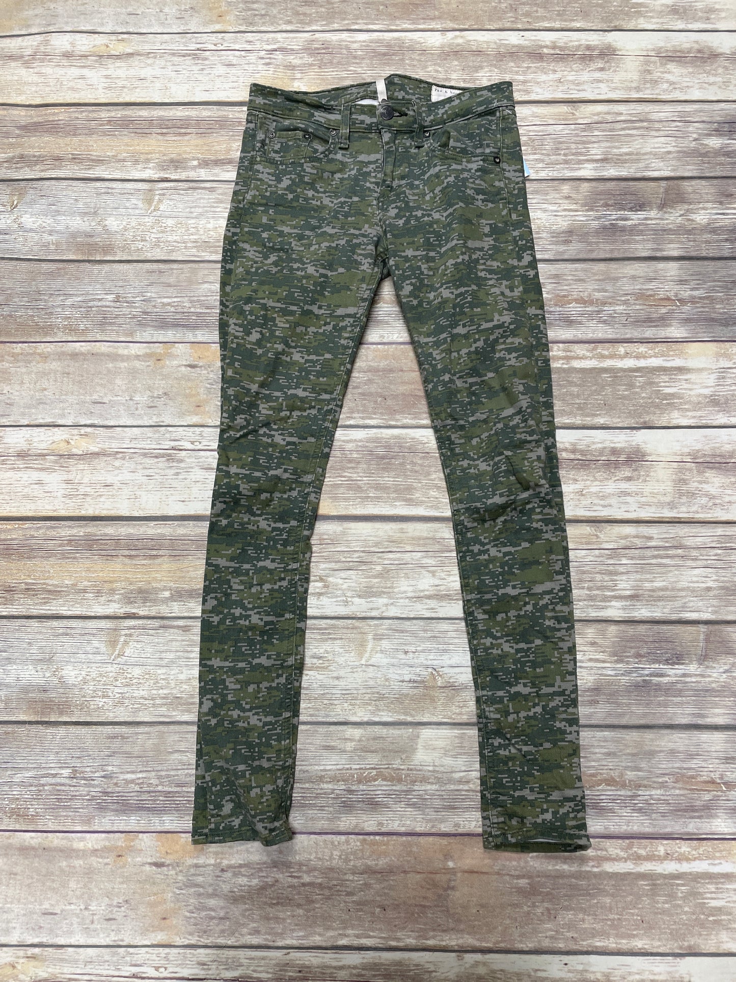 Jeans Skinny By Rag & Bones Jeans In Camouflage Print, Size: 2