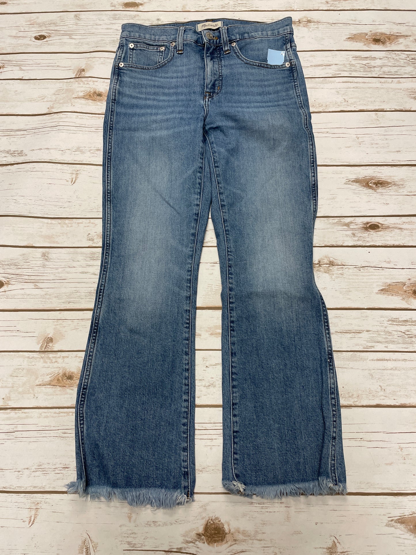 Jeans Straight By Madewell In Blue Denim, Size: 4