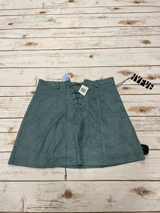 Skirt Mini & Short By Hyfve In Teal, Size: L