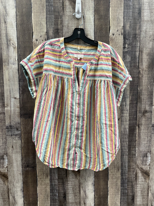 Top Short Sleeve By Lou And Grey In Striped Pattern, Size: Xl