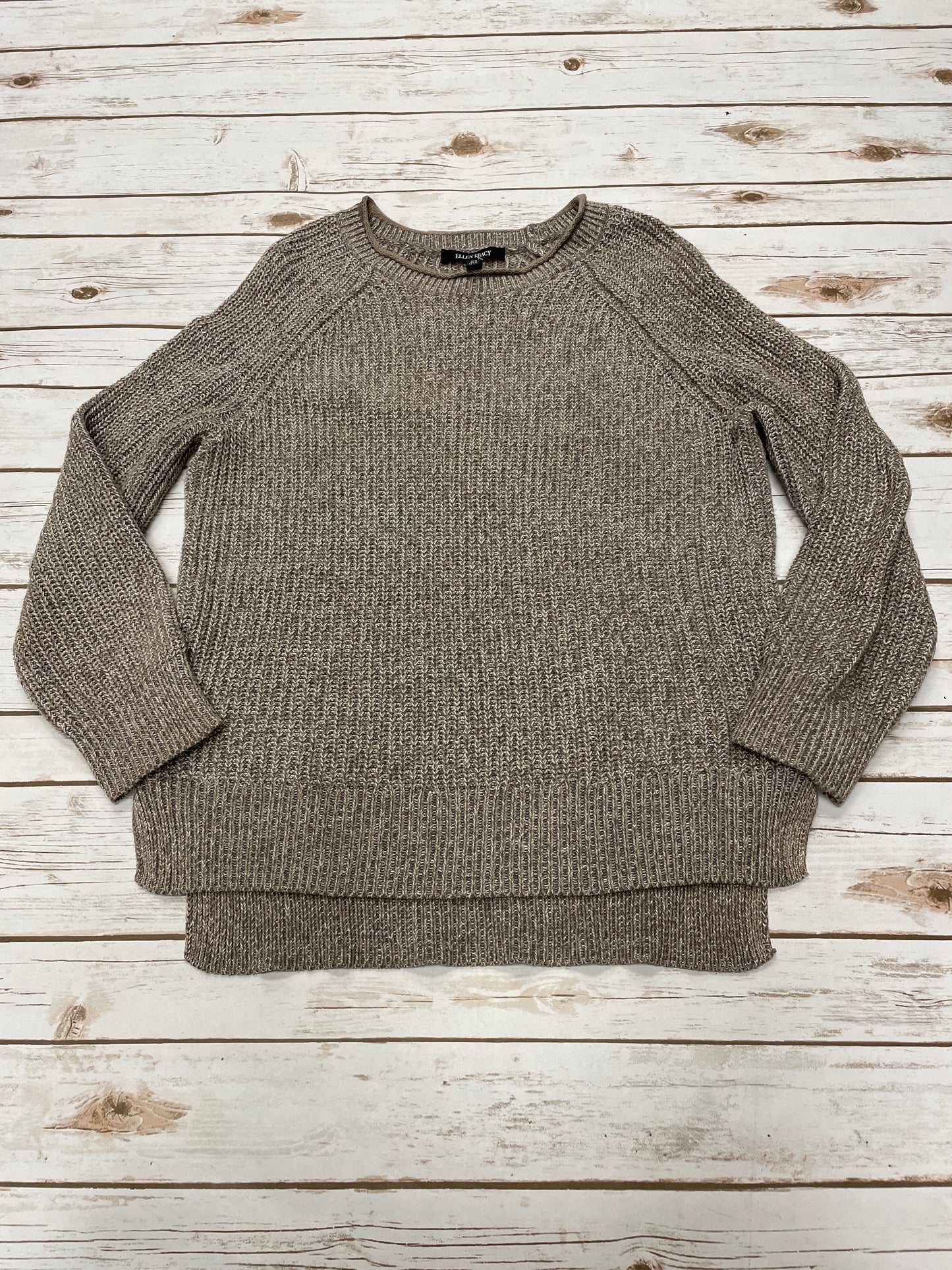 Sweater By Ellen Tracy In Brown, Size: M