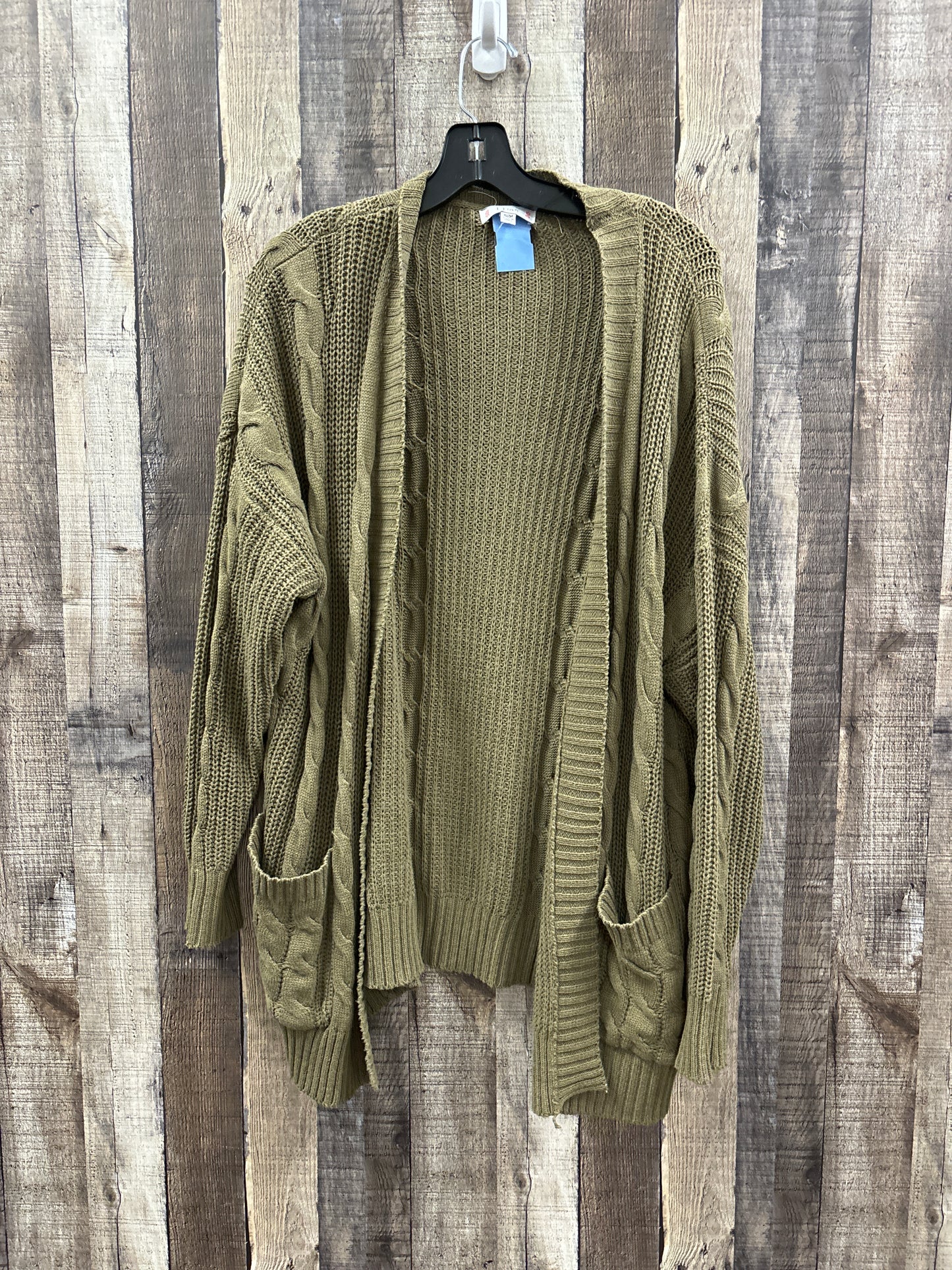 Sweater Cardigan By L Love In Green, Size: S