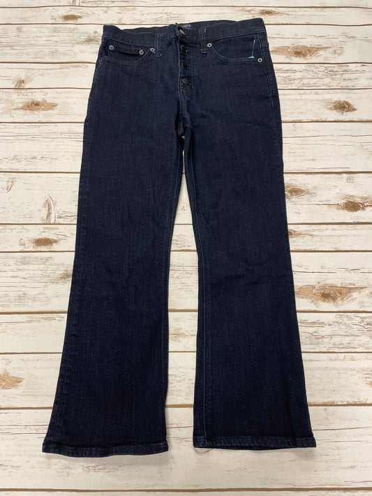 Jeans Flared By J. Crew In Blue Denim, Size: 4