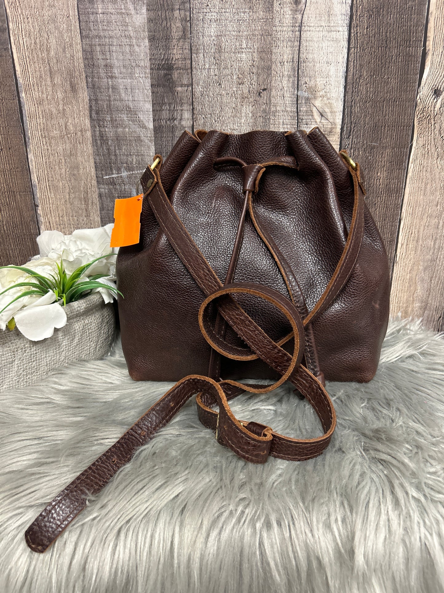 Crossbody Leather By Cma, Size: Large