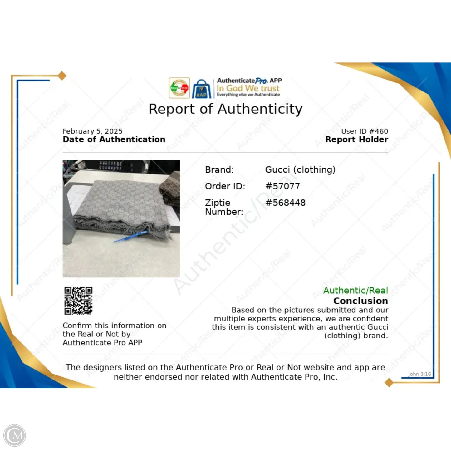 Scarf Luxury Designer By Gucci